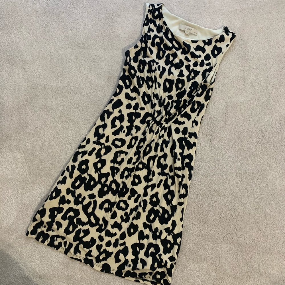 Leopard Print Ann Taylor Loft Dress